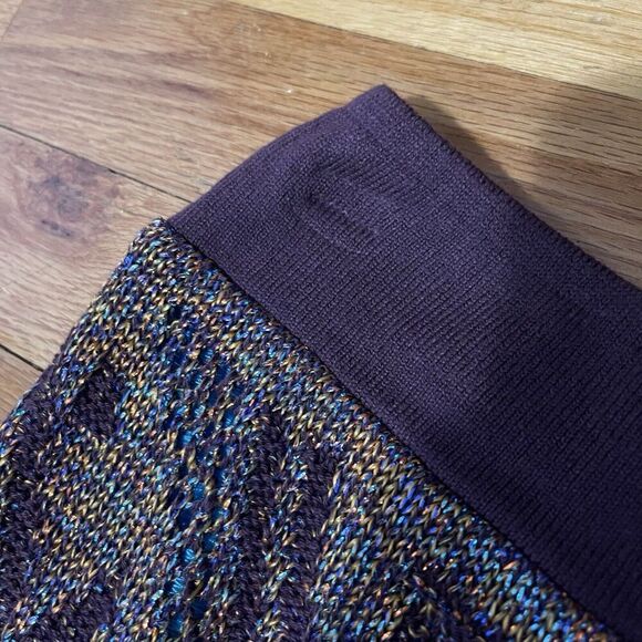 CECILLIA PRADO Anthropologie Lumi Midi Sweater Skirt Medium Petite NEW Metallic - Picture 15 of 15